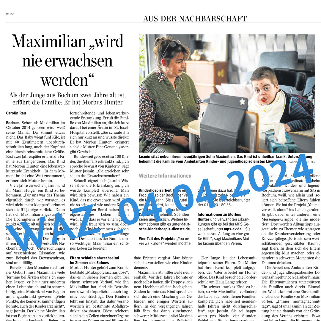 Zeitungsartikel über Maximilian
