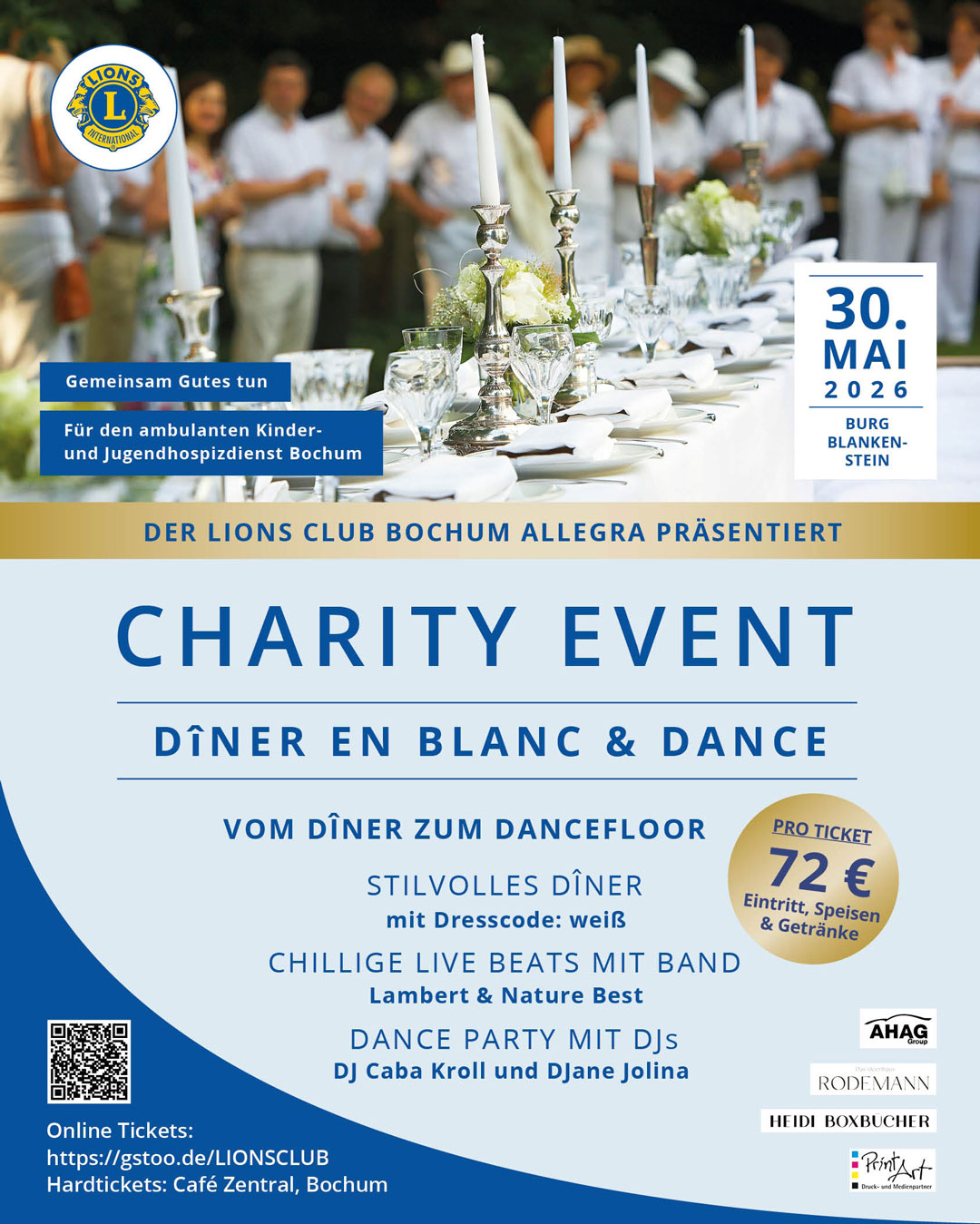Diner en blanc Plakat